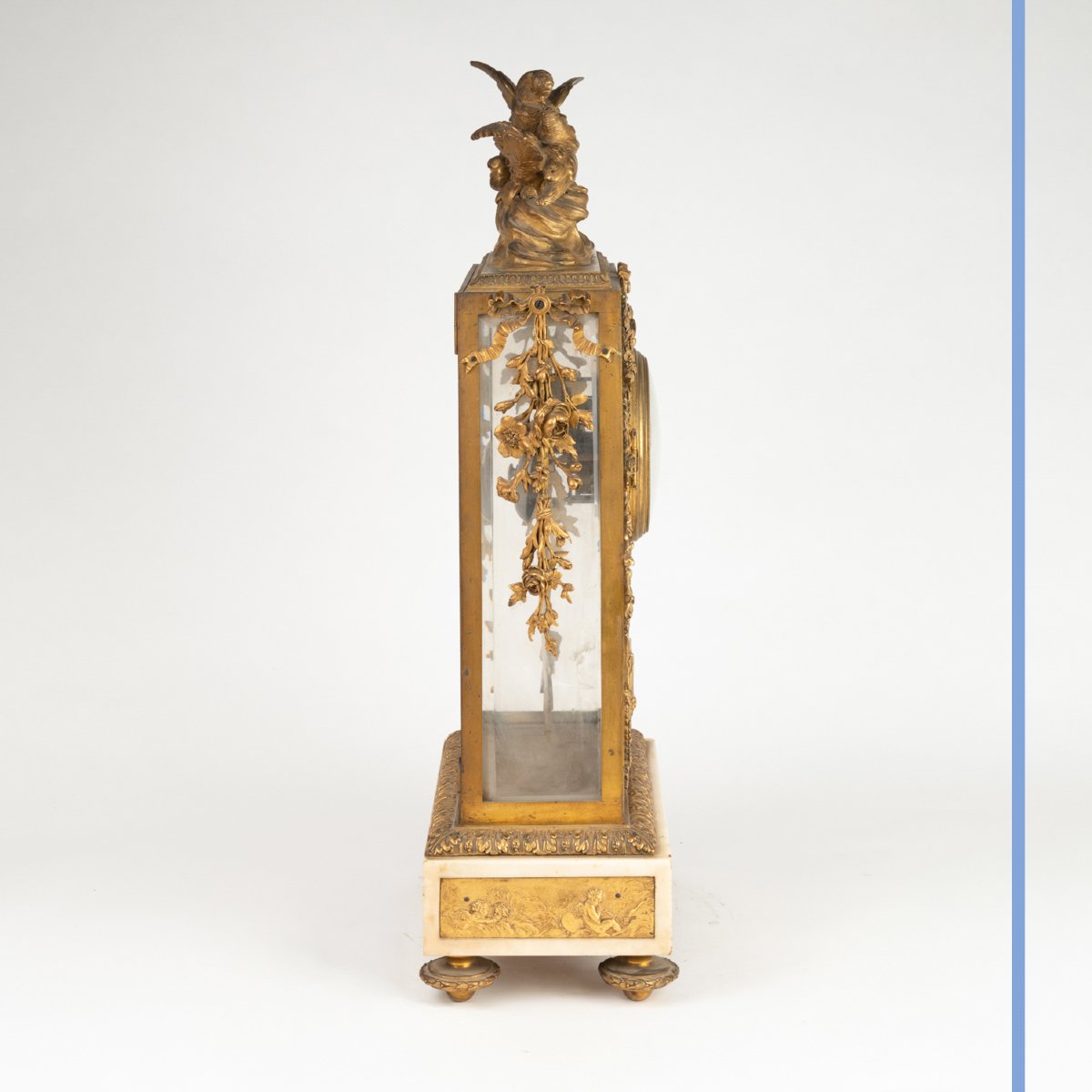Bourquin à Paris, Gilt Bronze Birdcage Clock, 19th Century-photo-3