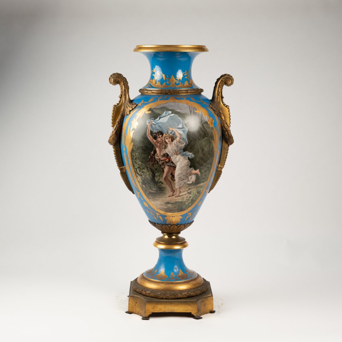 In The Style Of The Manufacture De Sèvres, Porcelain And Gilt Bronze Vase, 19th Century