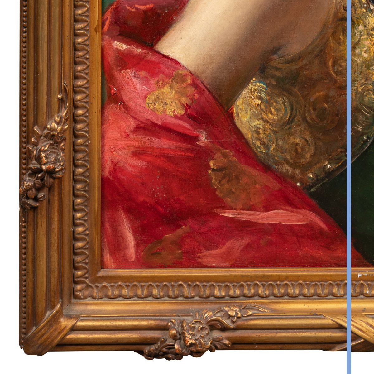 Paul De La Boulaye (1849-1926), Young Woman With Jewelry, Oil On Canvas, 20th Century-photo-1