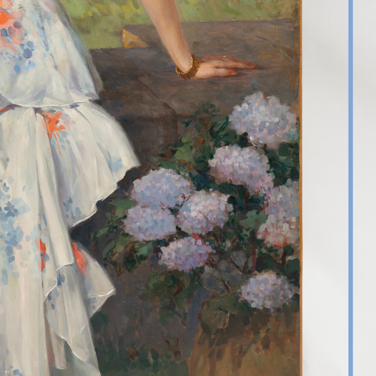 Yves Diey (1892-1984), portrait d'une Comtesse, huiles sur toile, XXe-photo-4
