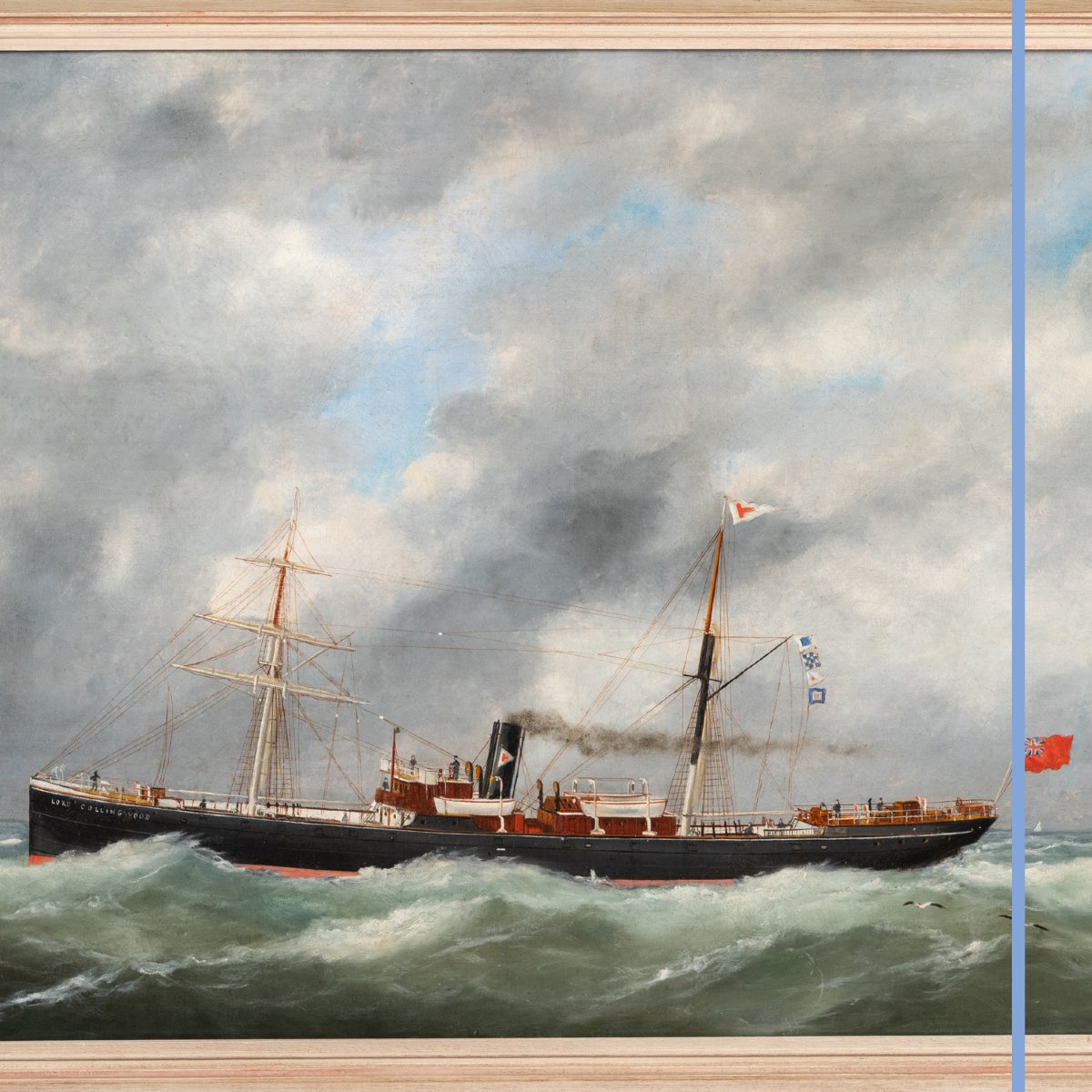 Edouard Adam (1847–1929), "lord Collingwood," Oil On Canvas, 19th-photo-2