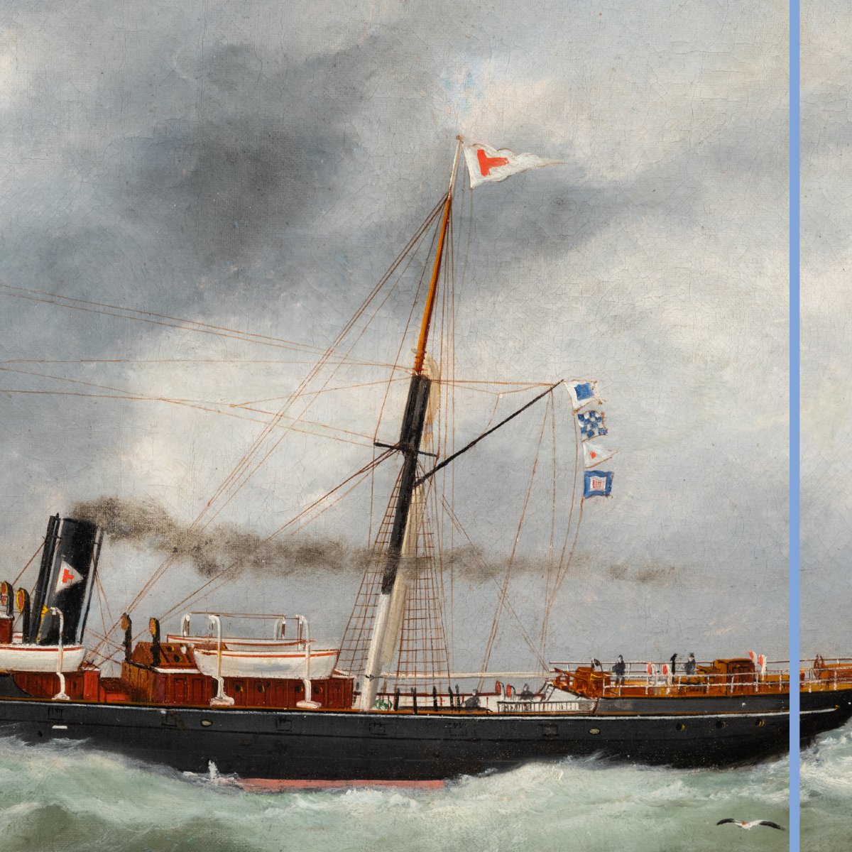 Edouard Adam (1847–1929), "lord Collingwood," Oil On Canvas, 19th-photo-4