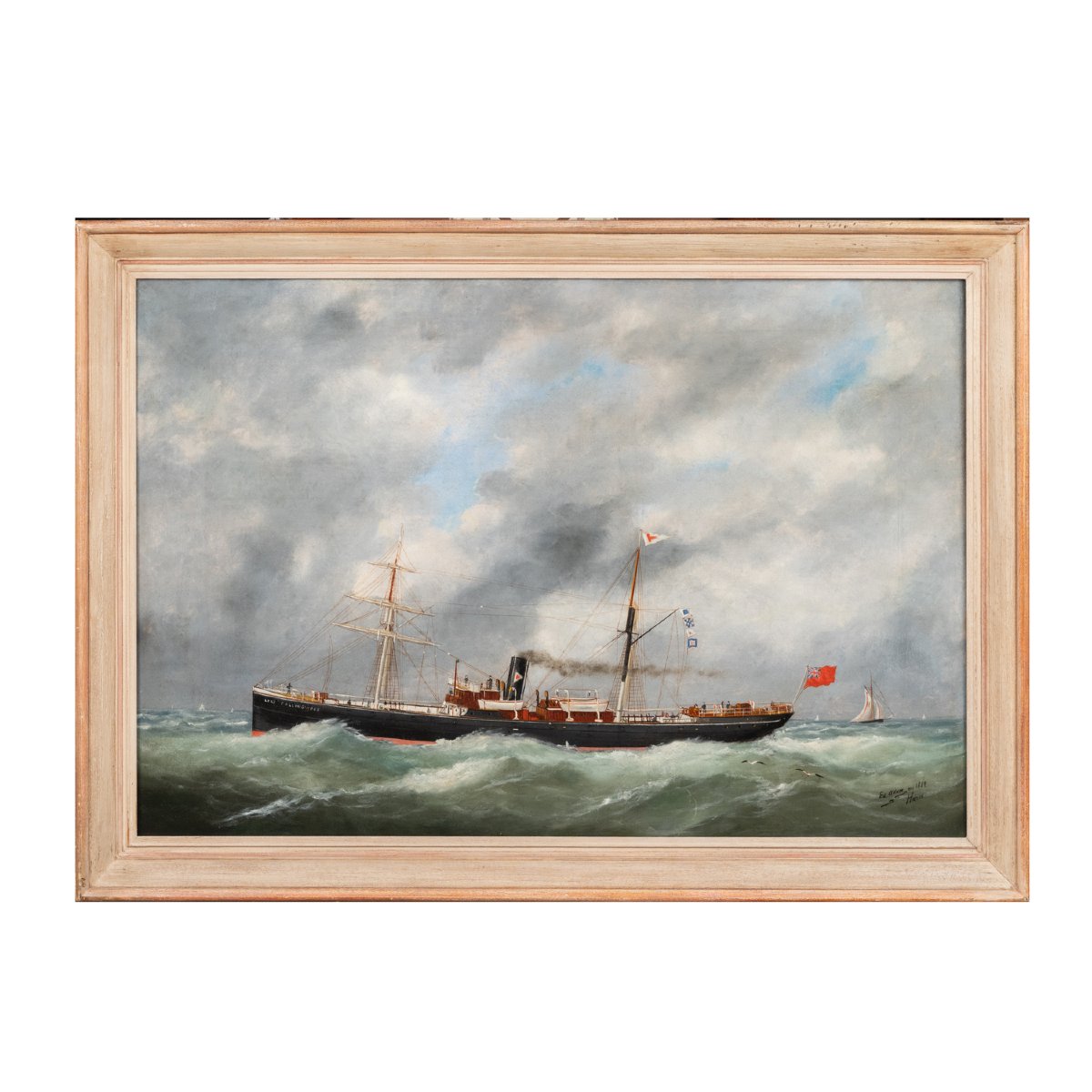 Edouard Adam (1847–1929), "lord Collingwood," Oil On Canvas, 19th