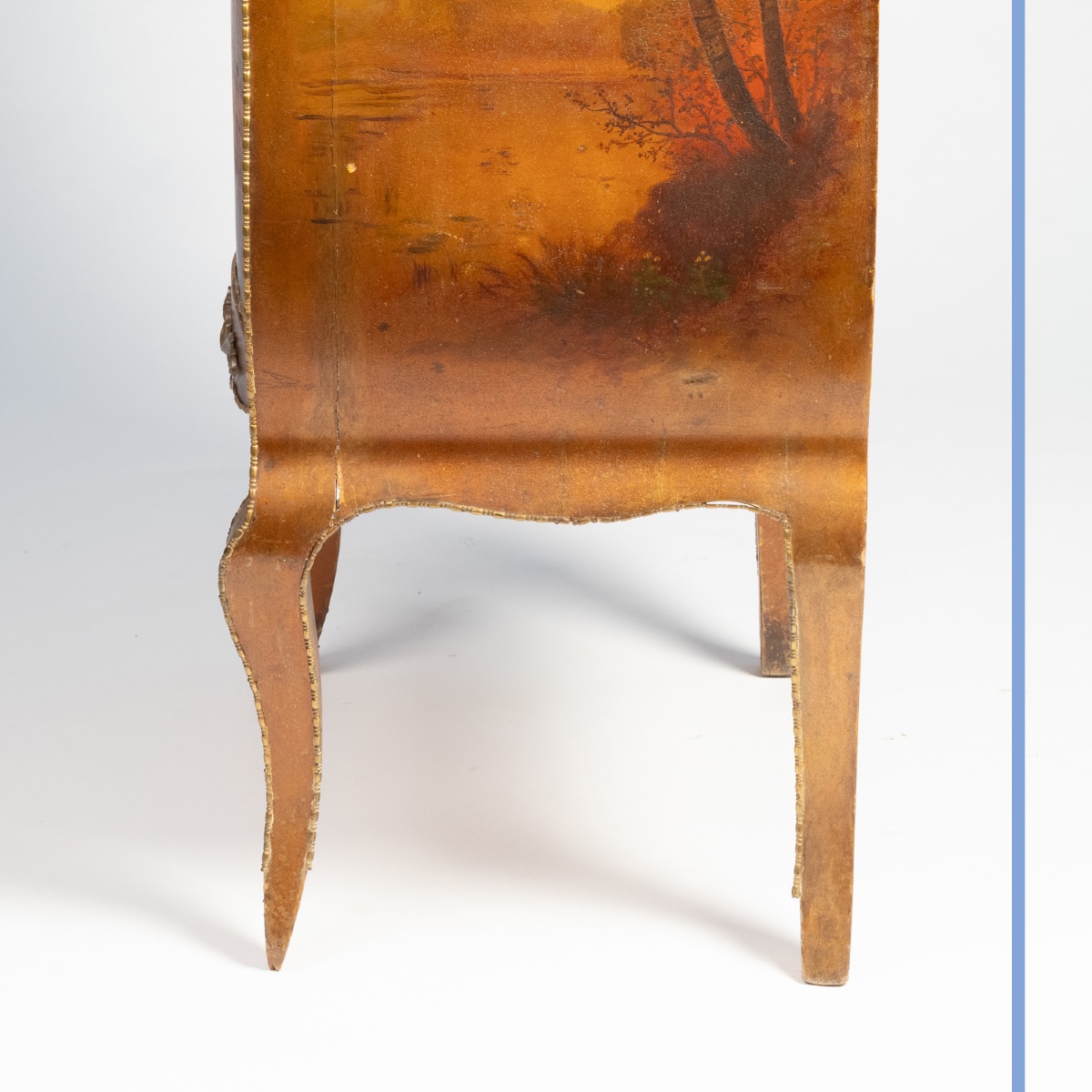 19th-century Louis XV-style Varnished Wooden Cabinet By Martin -photo-8