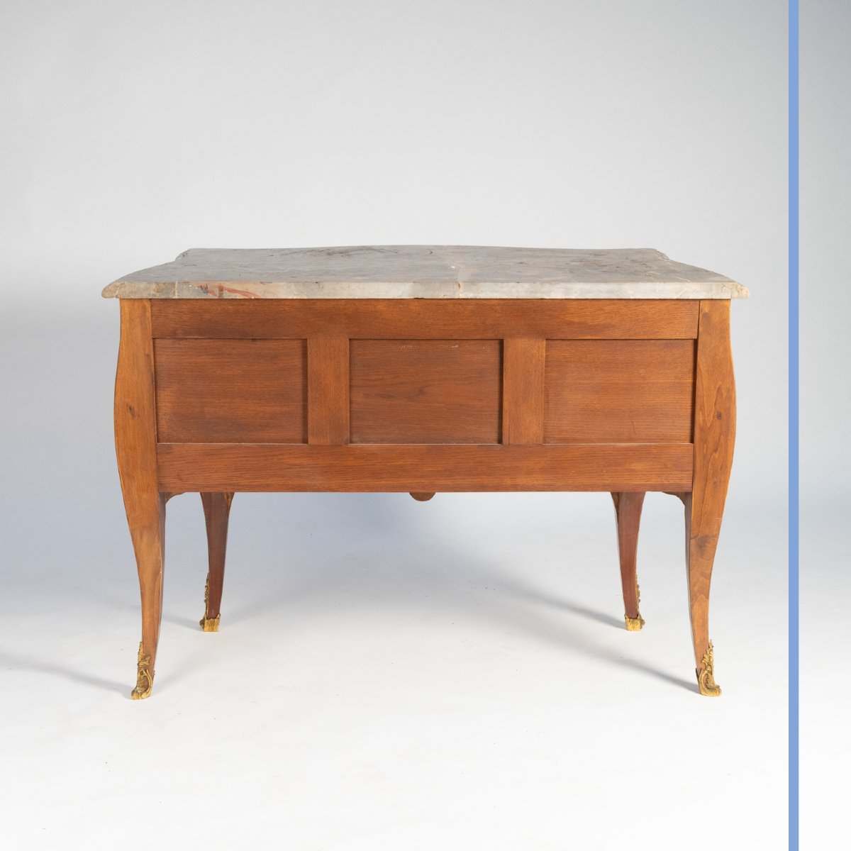 Louis XV Style Marquetry And Gilt Bronze Commode, 20th-photo-1