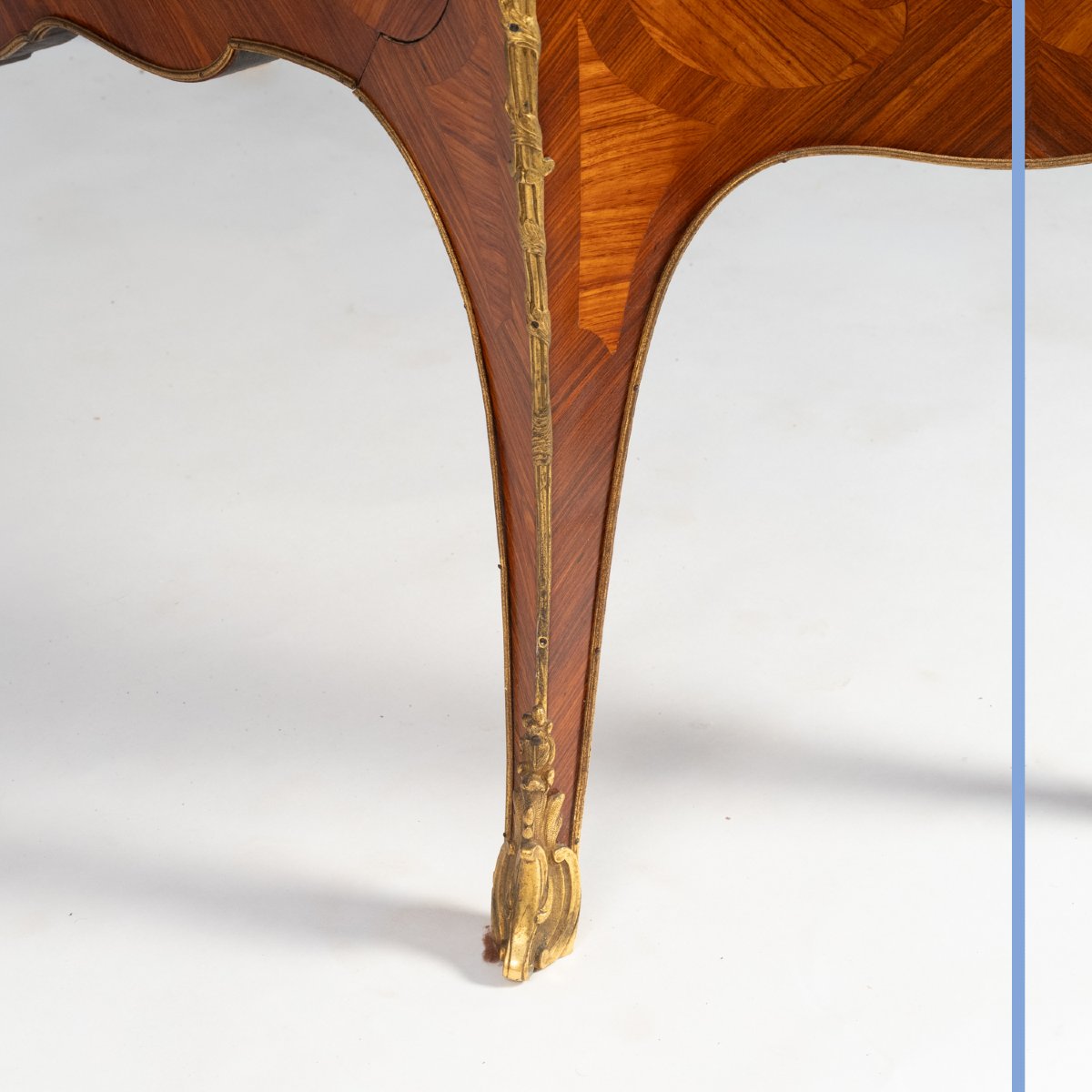 Louis XV Style Marquetry And Gilt Bronze Commode, 20th-photo-8