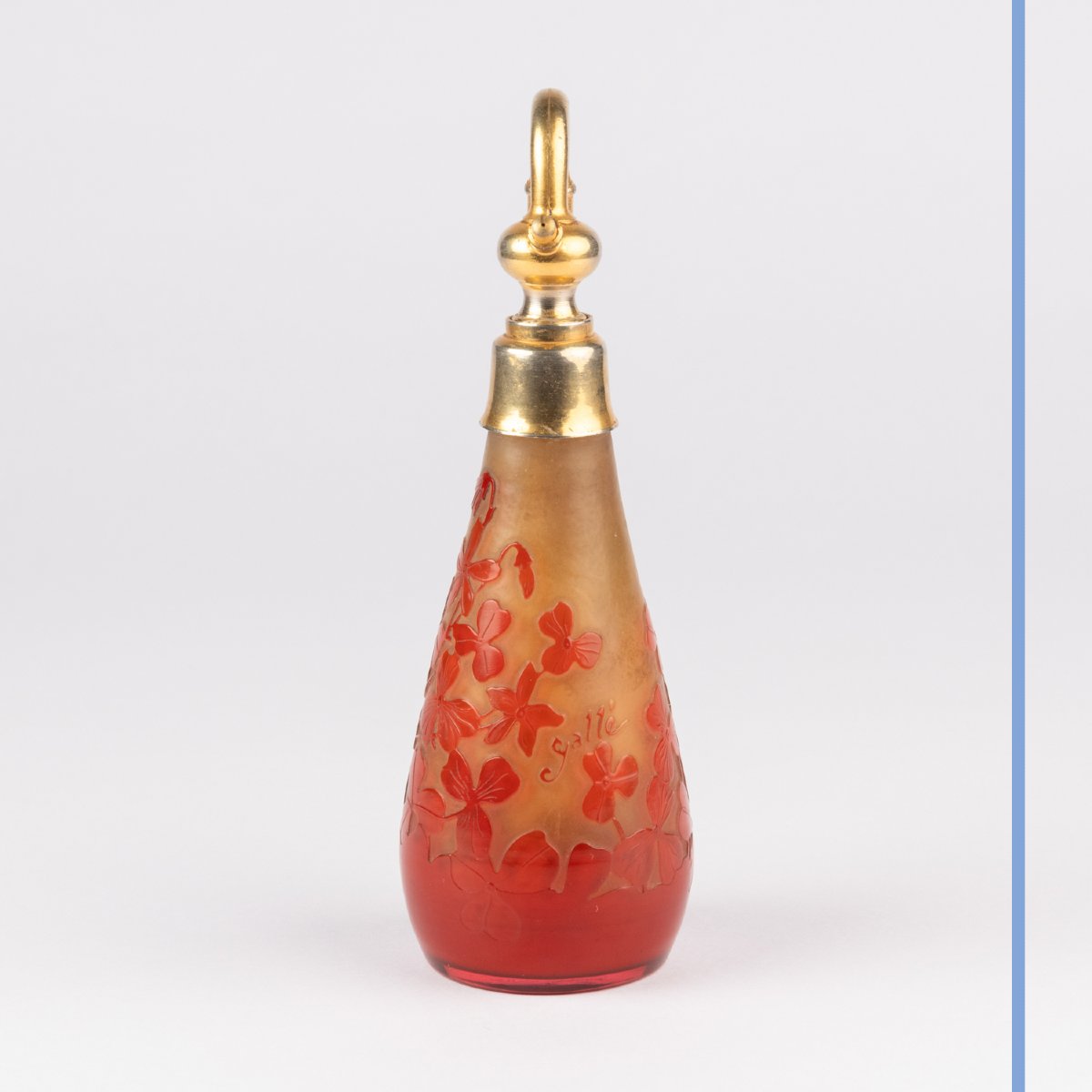 Emile Gallé (1846–1904), Perfume Atomizer With Flowers, XIXth-photo-2