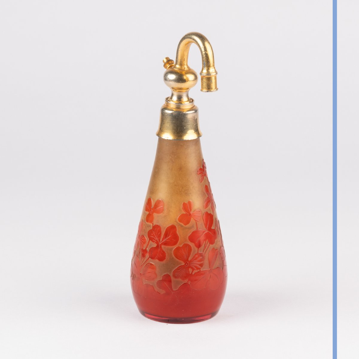 Emile Gallé (1846–1904), Perfume Atomizer With Flowers, XIXth-photo-2