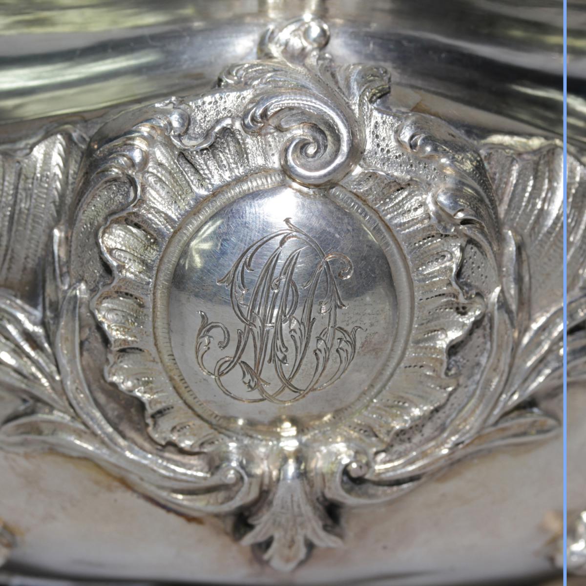 Sucrier en argent, XIXe-photo-3