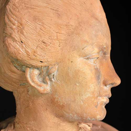 Terracotta Sphinx, XVIIIth-photo-3