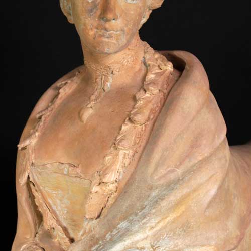 Terracotta Sphinx, XVIIIth-photo-5