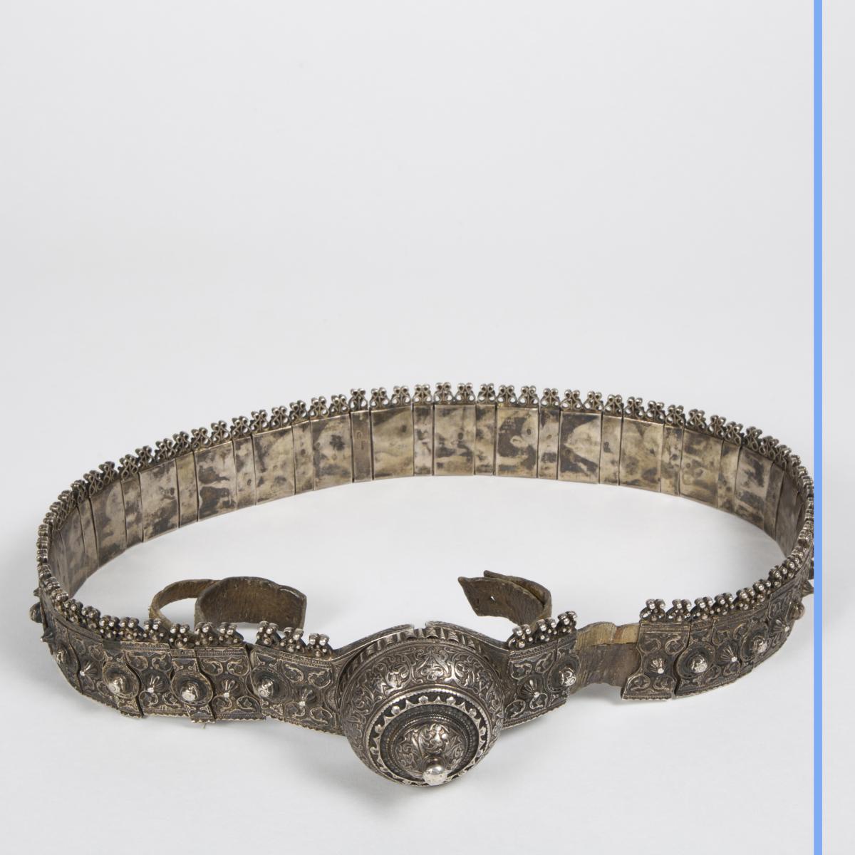 Ceinture d'apparat d'origine Russe en argent, XIXe-photo-3