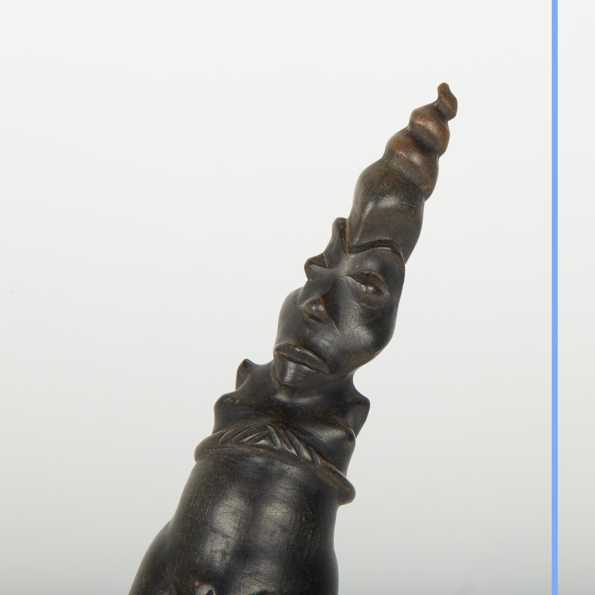 Peigne africain en corne, première moitié du XXe-photo-3