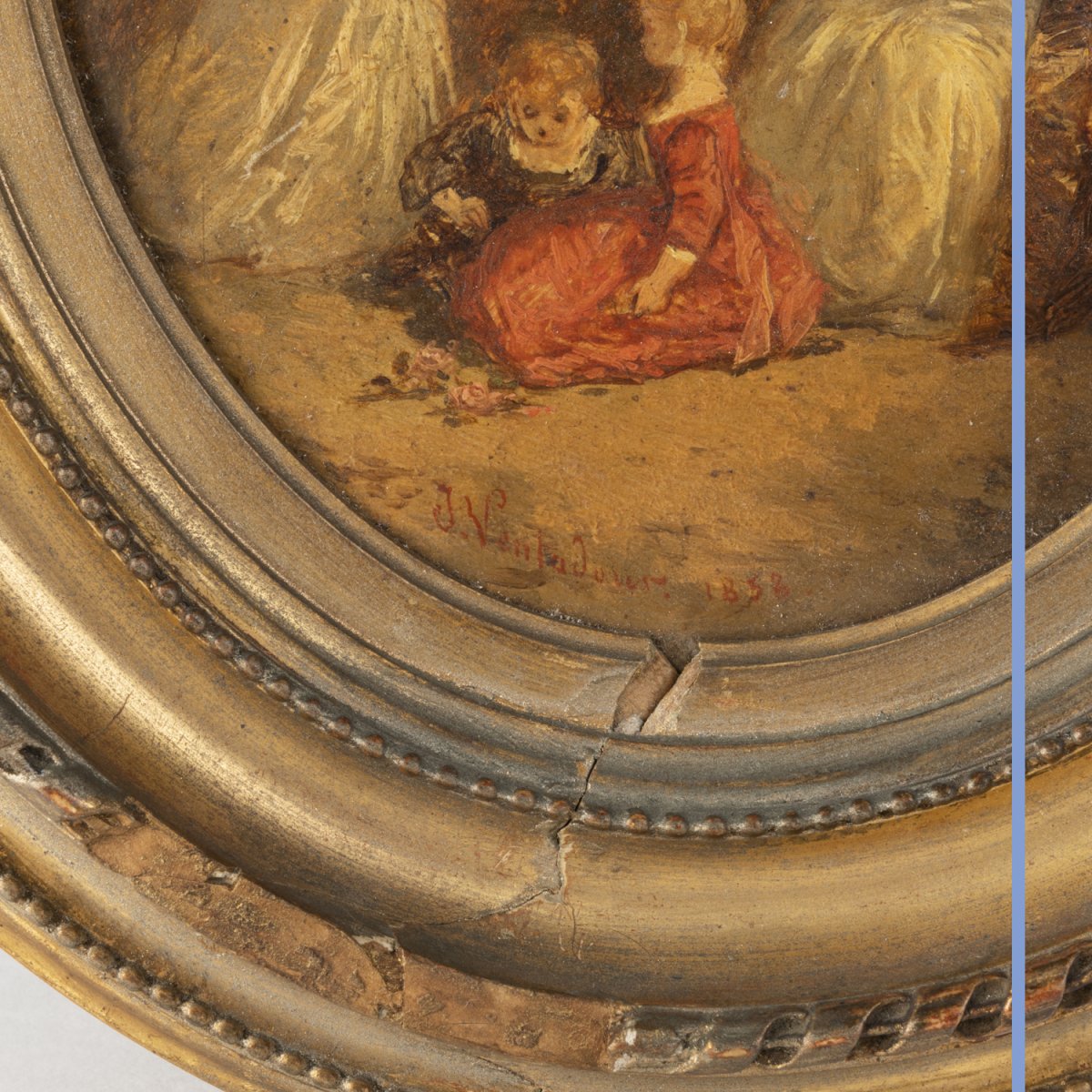 Jean Nicolas Ventadour (1822-1880), paire de huiles sur panneau, 1858-photo-2