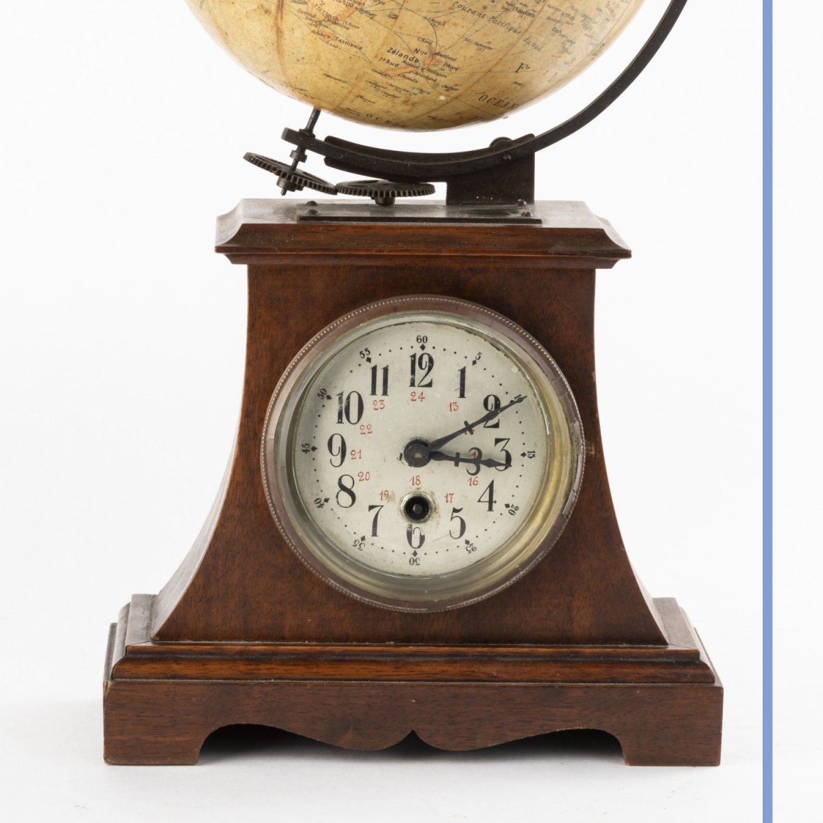 Pendule avec globe terrestre tournant, XIXe-photo-6
