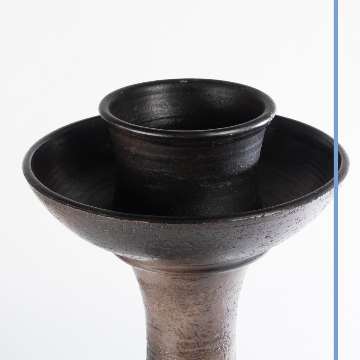 Jean Marais (1913-1998), Large Ceramic Candlestick, 20th Century-photo-1