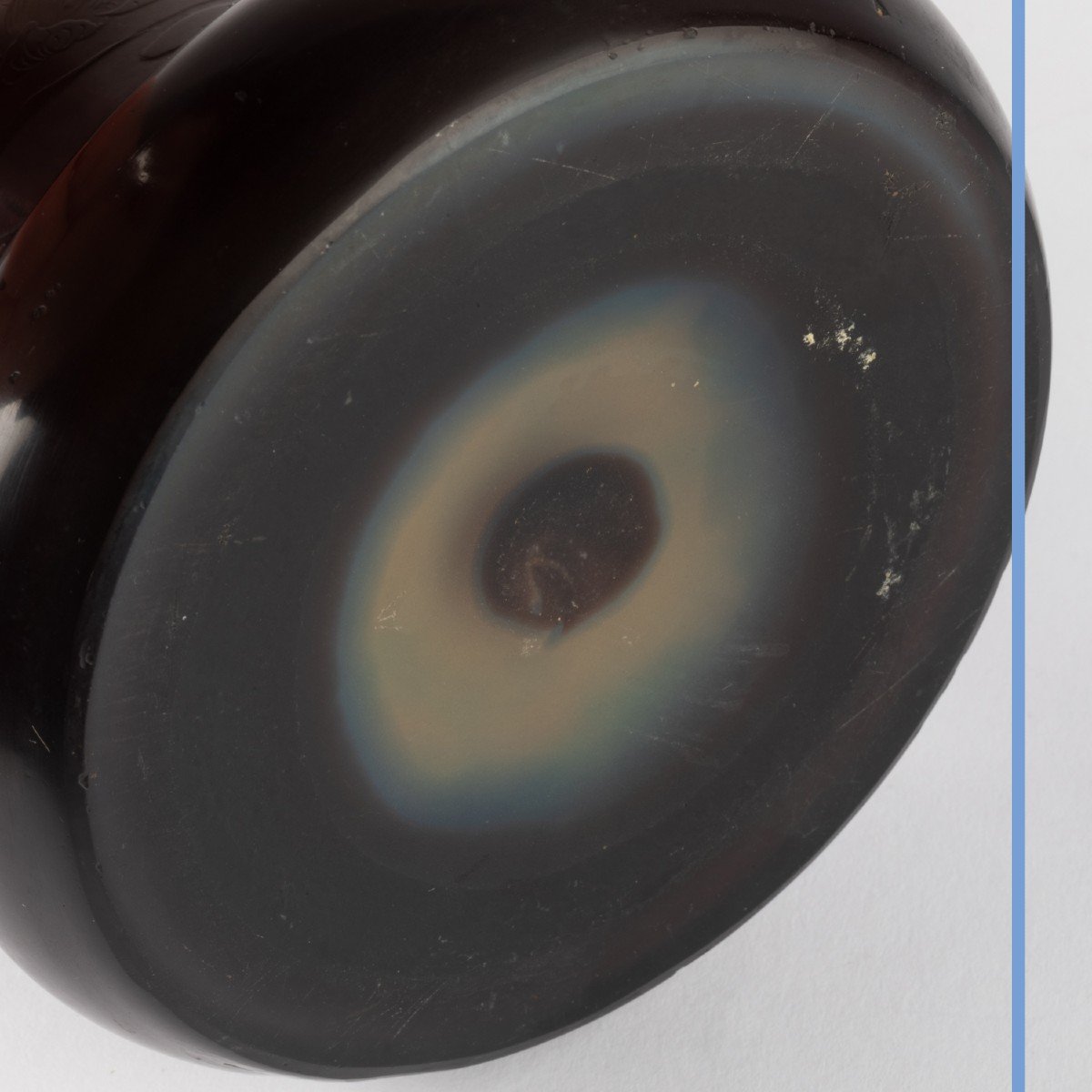 Emile Gallé (1846-1904), vase tubulaire en verre multicouche à décor d'iris et nymphéas, XIXe-photo-6