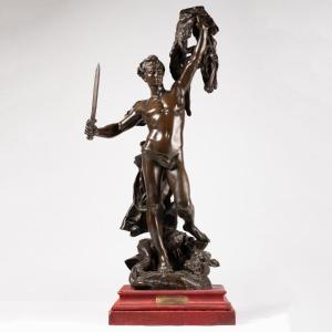 Alfred-Désiré Lanson (1851-1898), Jason rapportant la toison d'or, bronze, XIXe