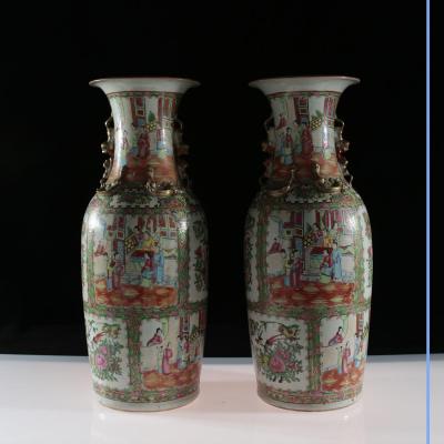 Paire de Vases, Canton, XIXe