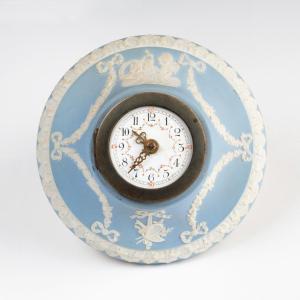 Wedgwood Porcelain Wall Clock, 19th