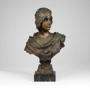 Emmanuel Villanis (1858-1914), "la Sibylle", Bronze, 19th
