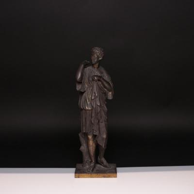 Bronze "Diane de Gabies", XIXe