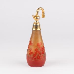 Emile Gallé (1846–1904), Perfume Atomizer With Flowers, XIXth