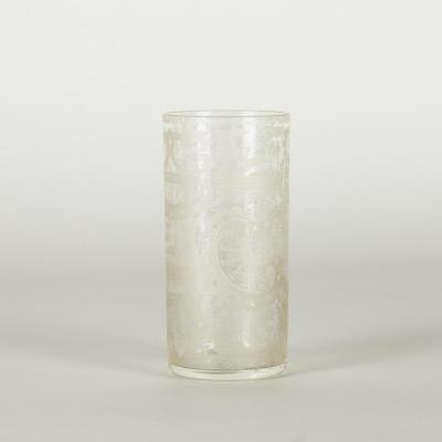 Vase en cristal gravé, XIXe