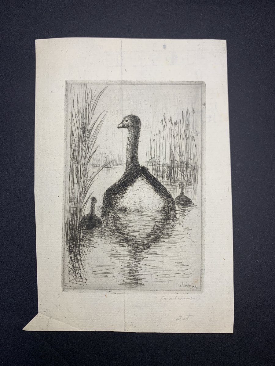Jean Frélaut (1879-1954) - La Mère l'Oie (1941) State Proof-photo-1