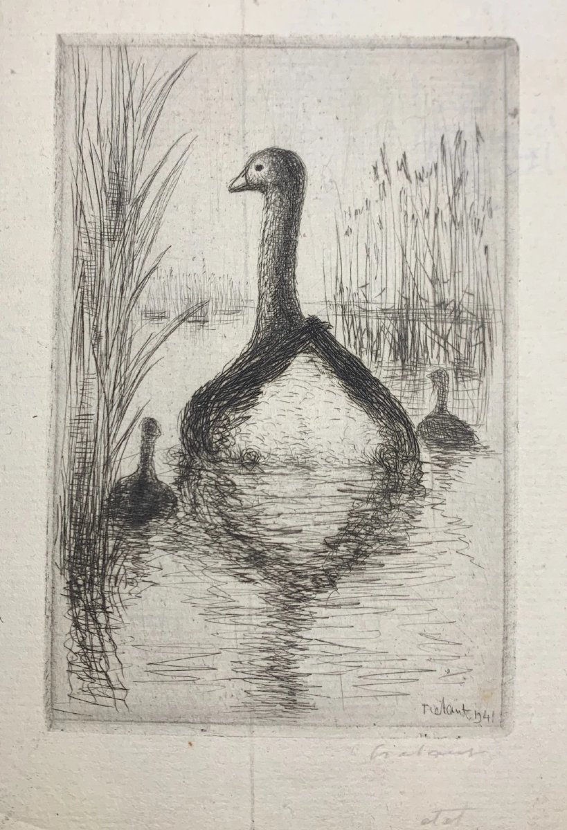 Jean Frélaut (1879-1954) - La Mère l'Oie (1941) State Proof