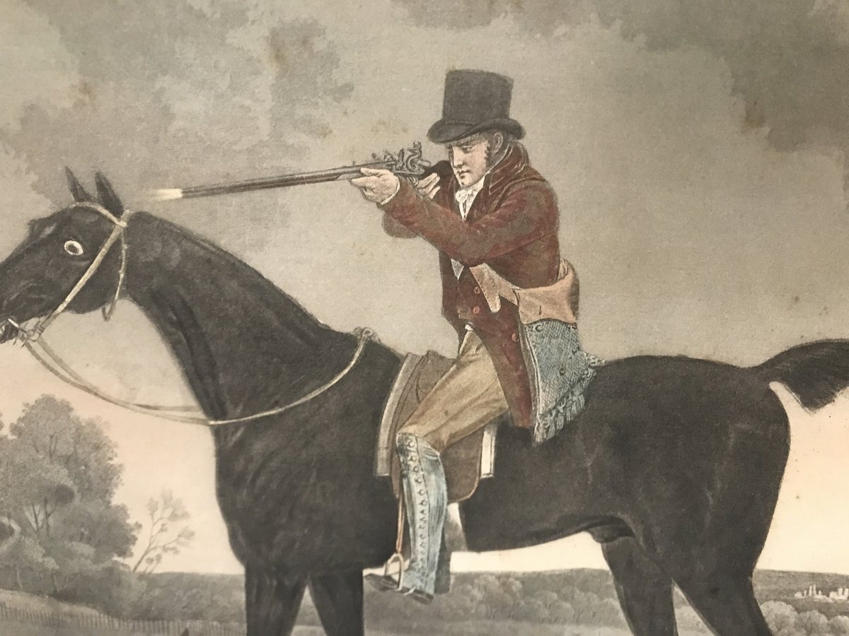 "le Chasseur Au Tiré" Carle Vernet, Gravée Par Debucourt-photo-2