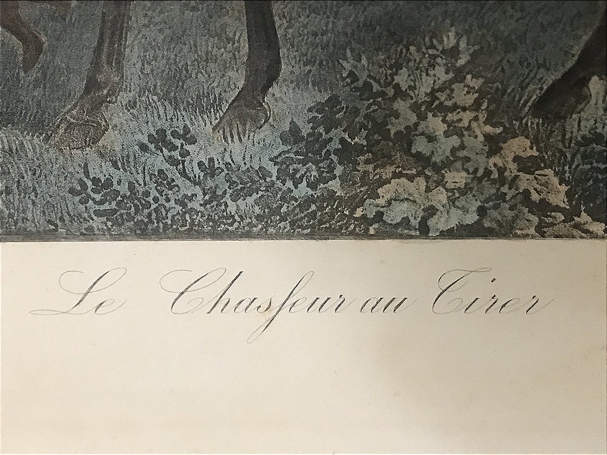 "le Chasseur Au Tiré" Carle Vernet, Gravée Par Debucourt-photo-4