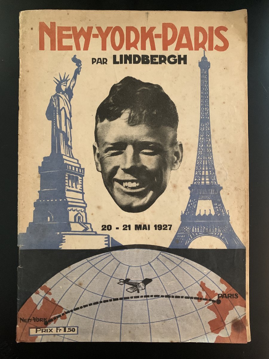 Charles Lindbergh "new York–paris" – éditions Patria, Antwerp, May 28, 1927