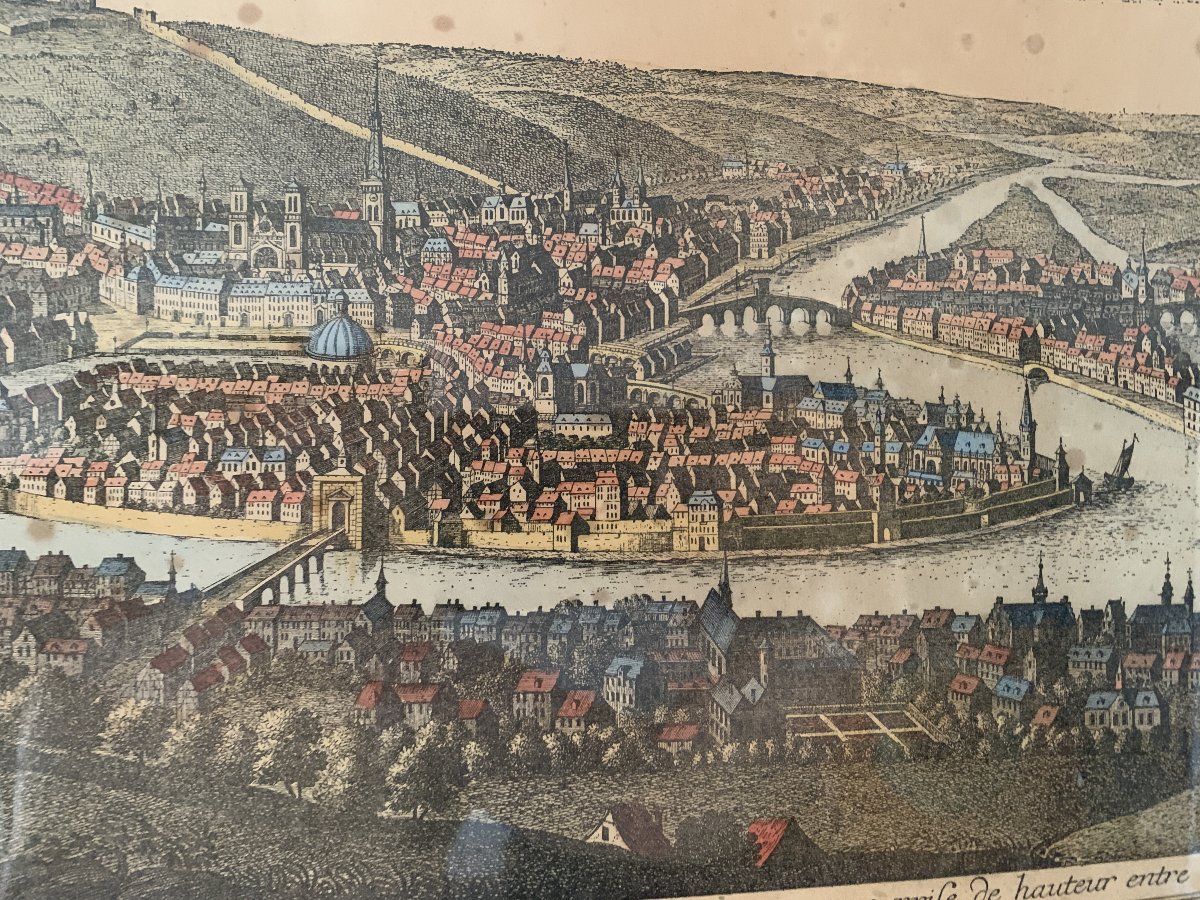 Panorama Of Liège (1738) By Remacle Leloup & Corvinus – 18th Century-photo-2