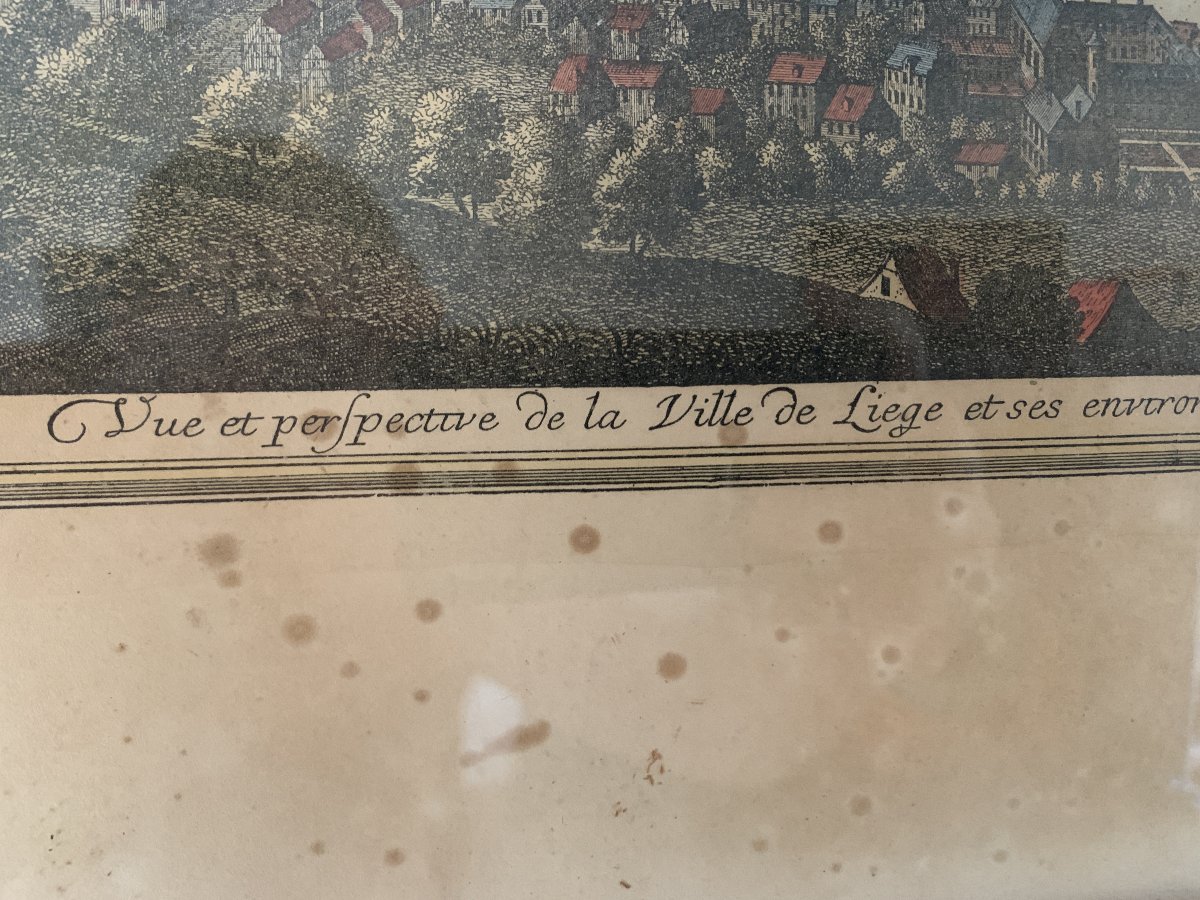 Panorama Of Liège (1738) By Remacle Leloup & Corvinus – 18th Century-photo-4