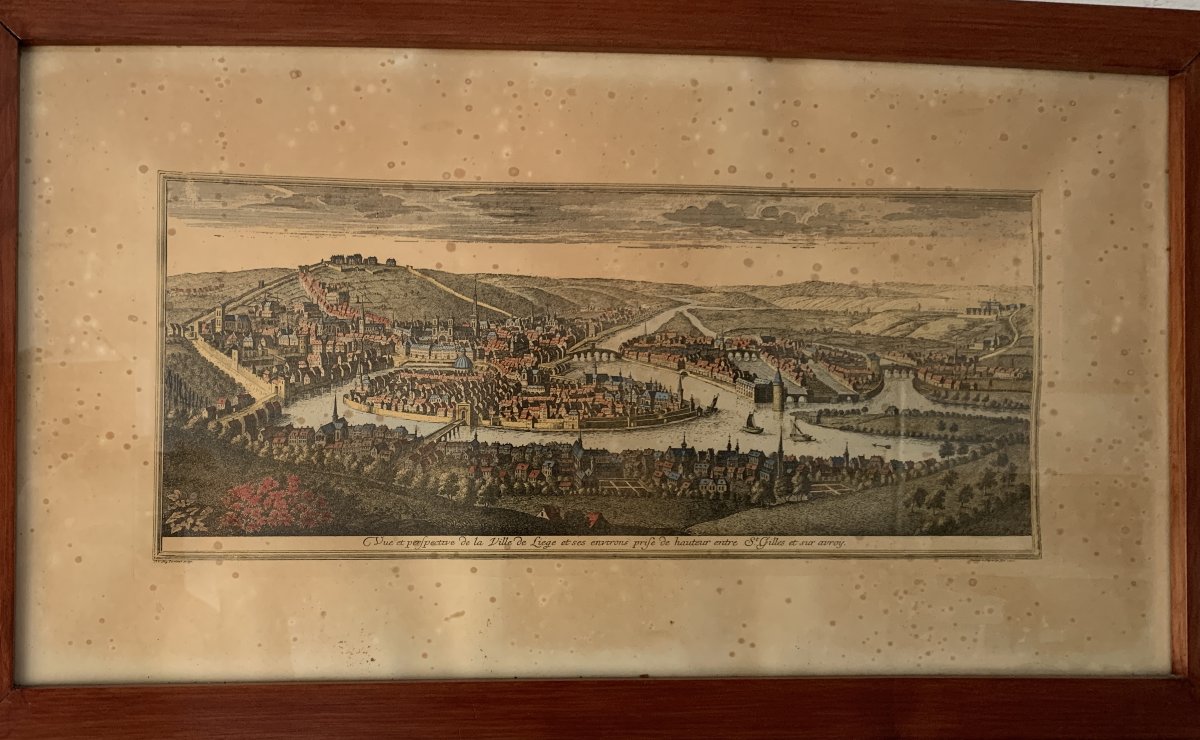  Panorama Of Liège (1738) By Remacle Leloup & Corvinus – 18th Century