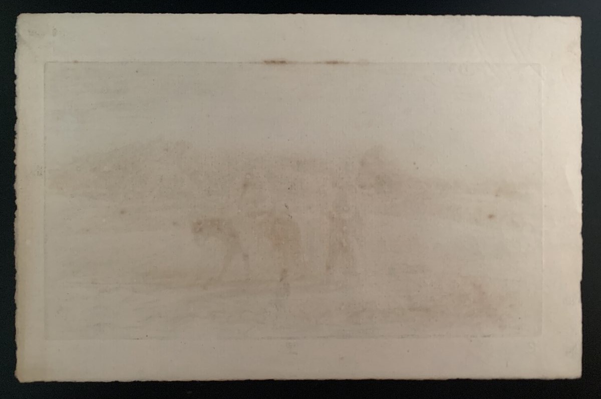 Jean FRÉLAUT – La Fuite en Égypte – Pointe sèche originale – 1920 – 2e état-photo-4