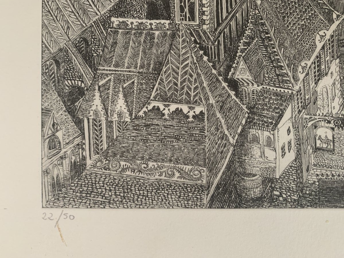 Christian Lepère – “le Pays D’octobre” – Original Etching, 22/50-photo-4