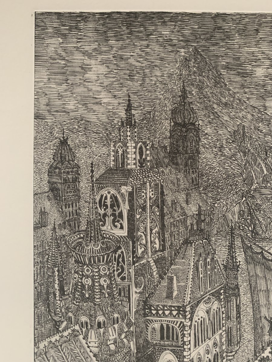 Christian Lepère – “le Pays D’octobre” – Original Etching, 22/50-photo-2