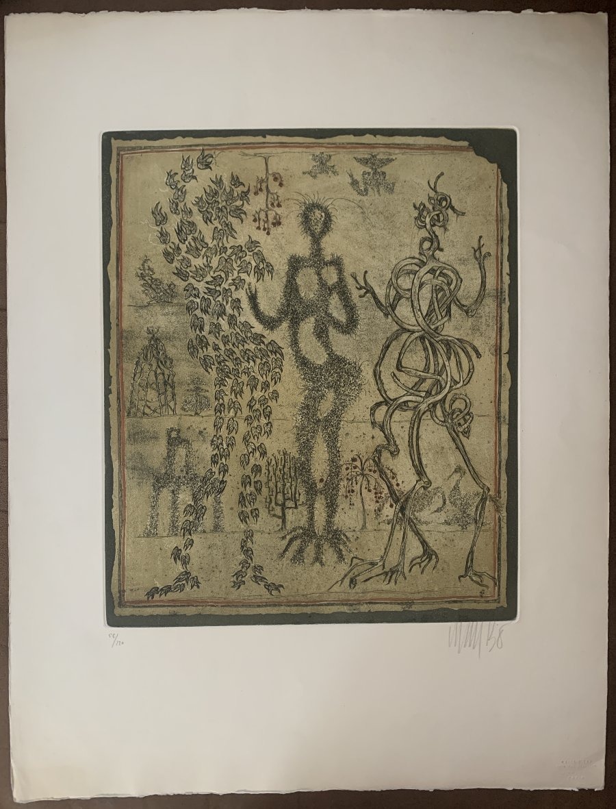 Lars Bo (1924-1999) – « Manuscrit », 1971 – Eau-forte originale signée, 56/120-photo-5