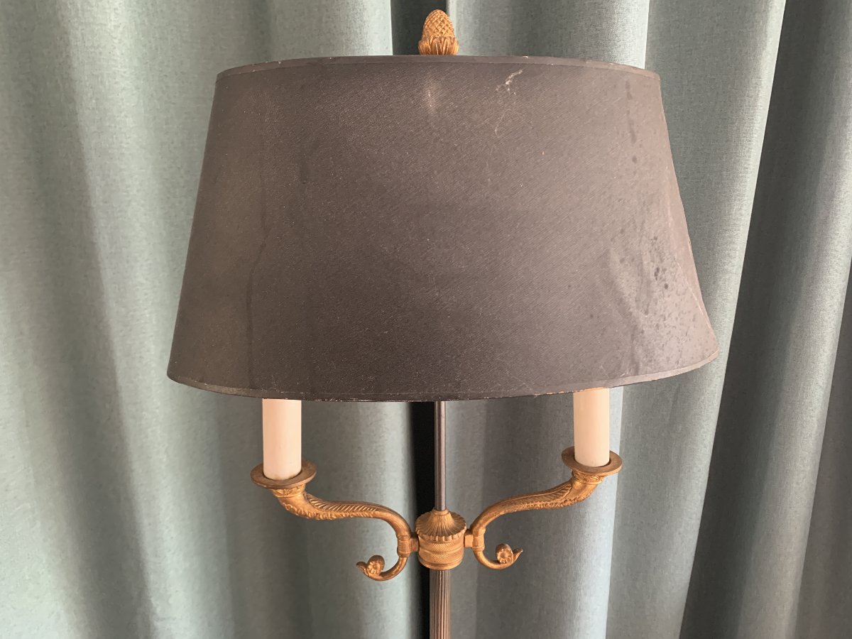 Lampadaire style Louis XVI – Deux lumières – Vers 1950-photo-2