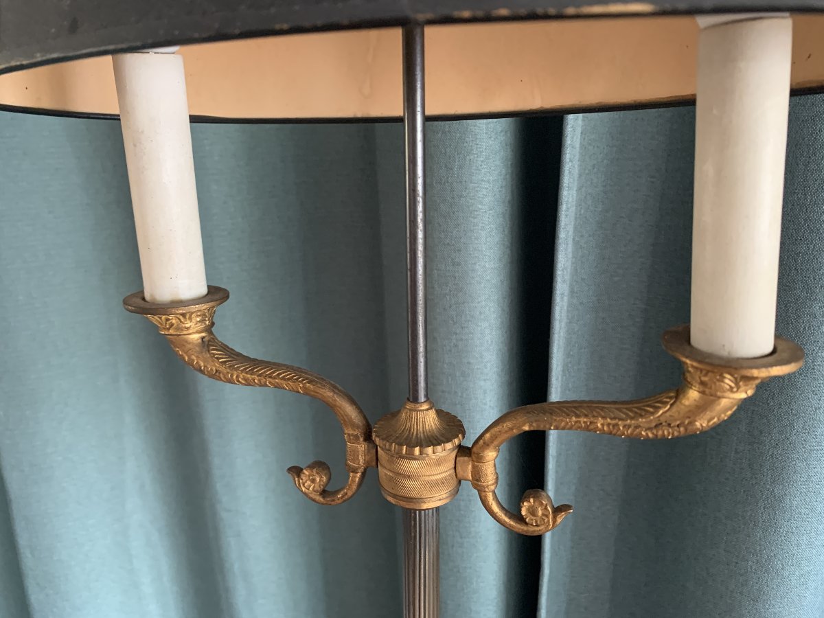 Lampadaire style Louis XVI – Deux lumières – Vers 1950-photo-4