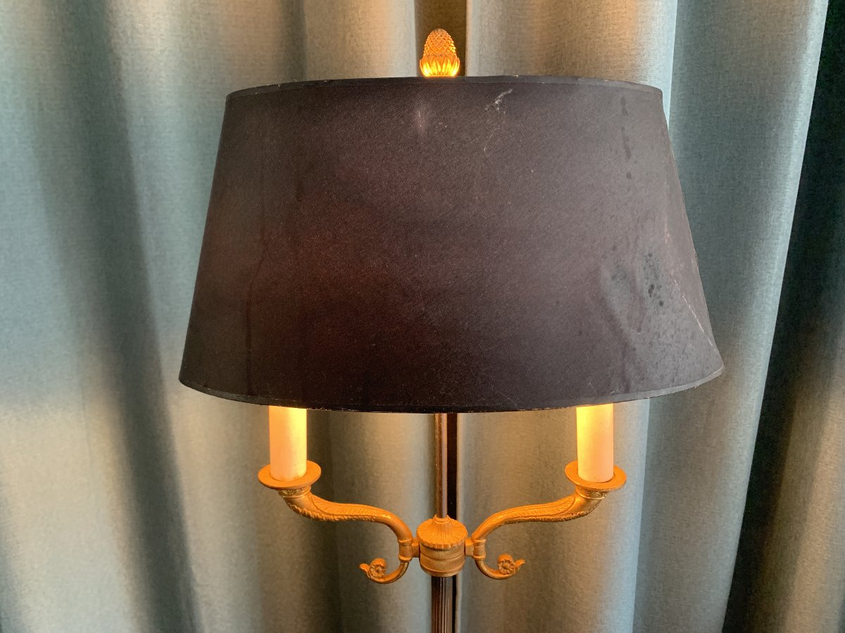 Lampadaire style Louis XVI – Deux lumières – Vers 1950-photo-3