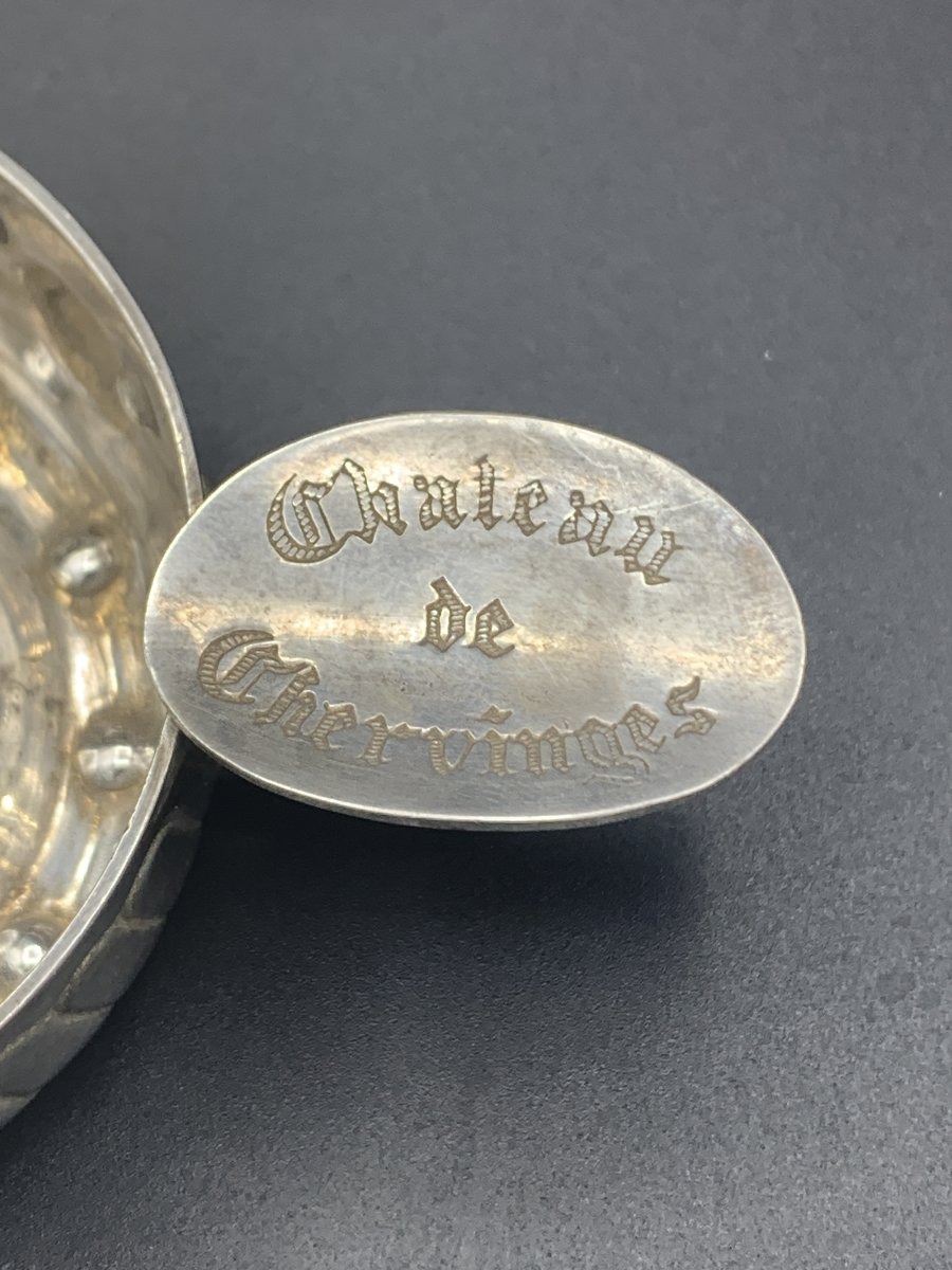 Vuillermet Aînés - Tastevin en métal argenté 2G – Château de Chervinges-photo-3