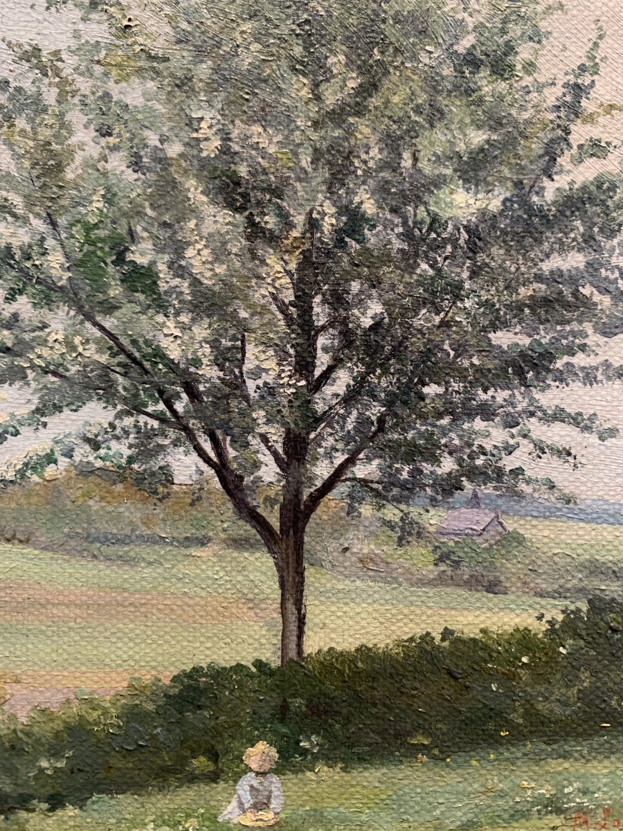 Meina Labouverie Chopard (1872-1938) – Paysage champêtre, 25 mai 1912-photo-3