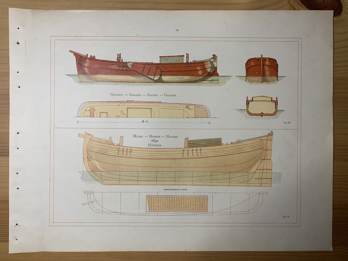 Lot de 3 Planches d'architecture maritime - 1913-photo-2