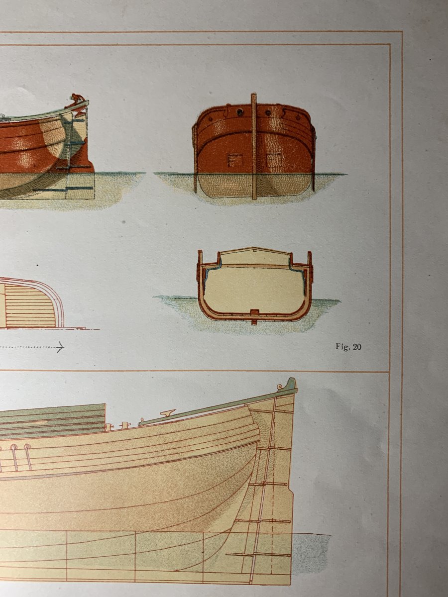 Lot de 3 Planches d'architecture maritime - 1913-photo-4