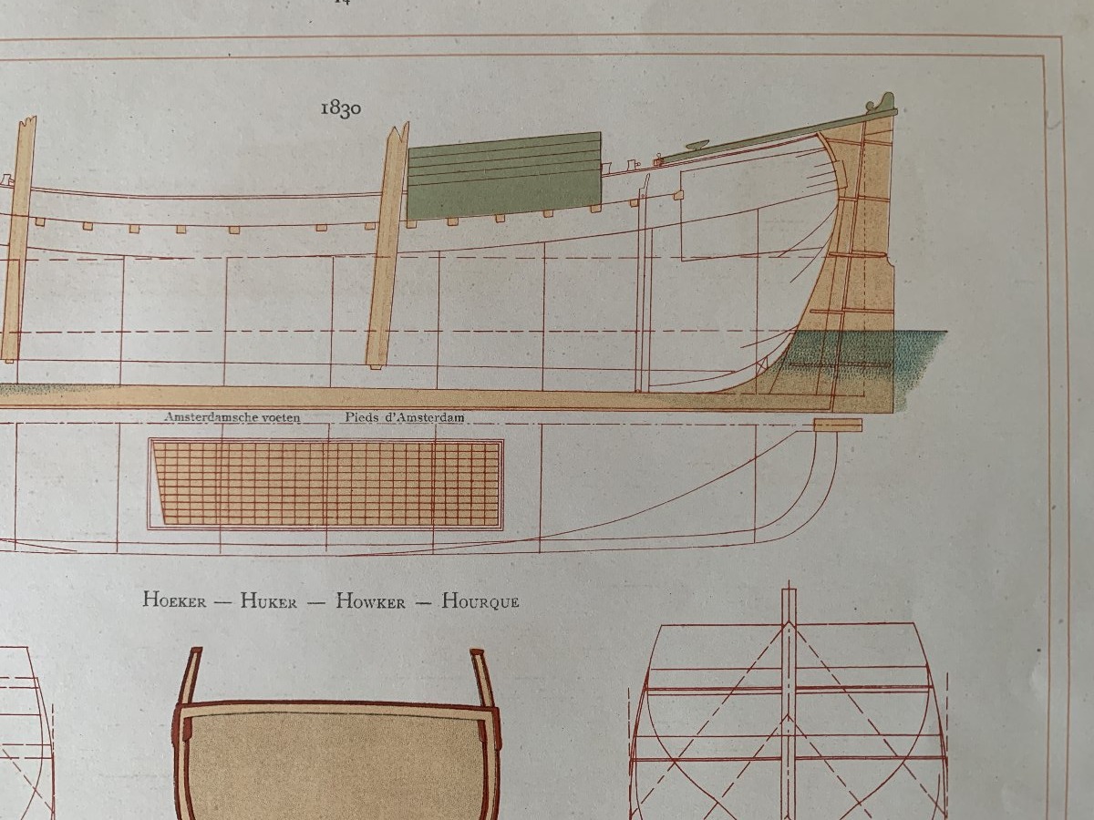 Lot de 3 Planches d'architecture maritime - 1913-photo-2
