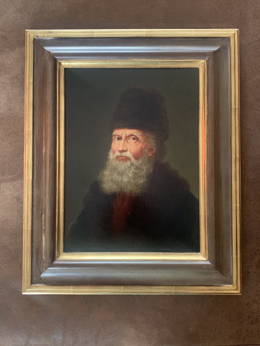 Portrait d'Homme – Huile sur panneau de chêne signé Omer DIERICKX (1862–1939)-photo-5