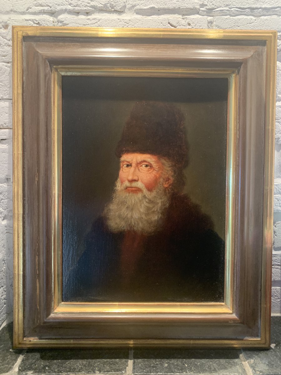 Portrait d'Homme – Huile sur panneau de chêne signé Omer DIERICKX (1862–1939)